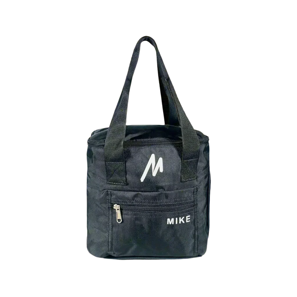 Compact Black Lunch Tote