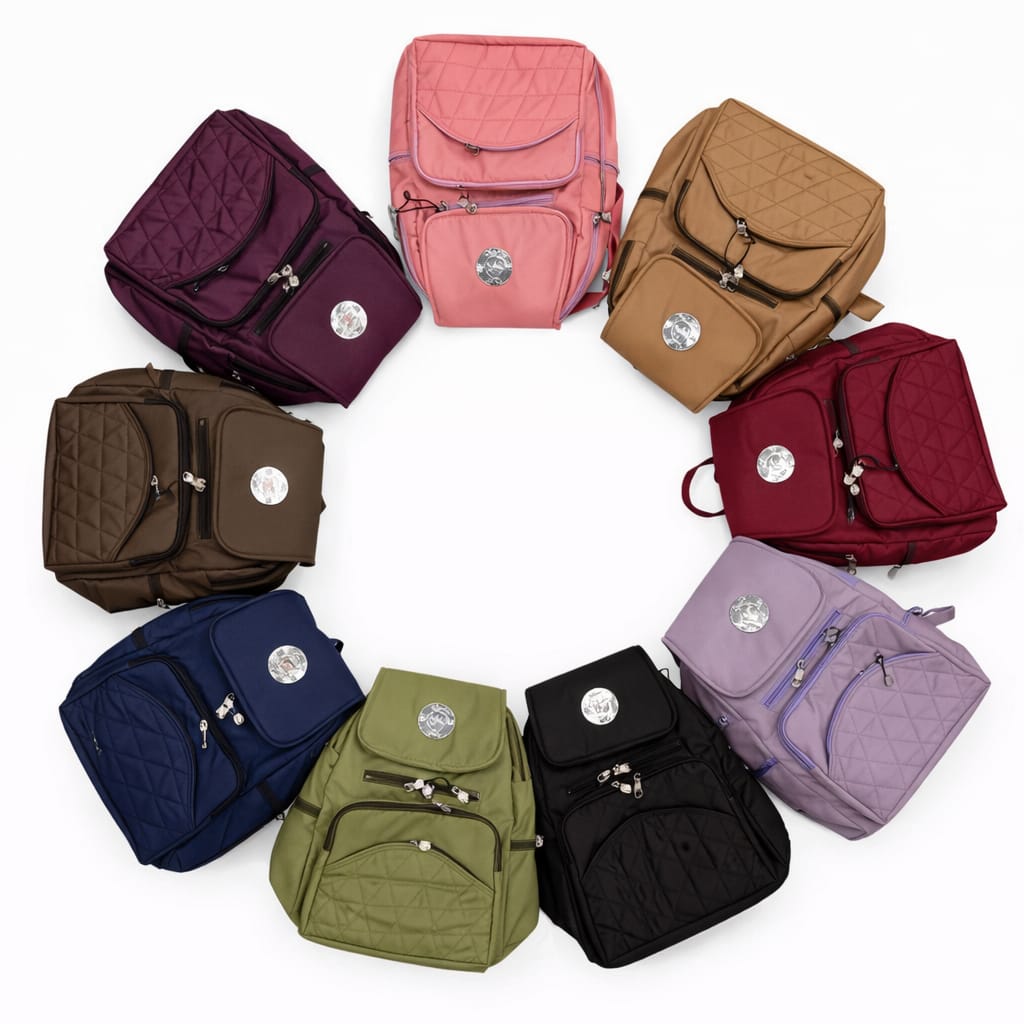 Blue and Black College Backpack