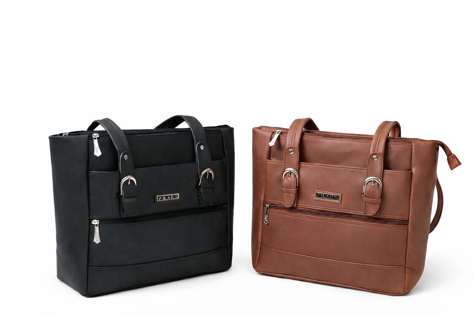 Classic Brown Leather Tote Handbag