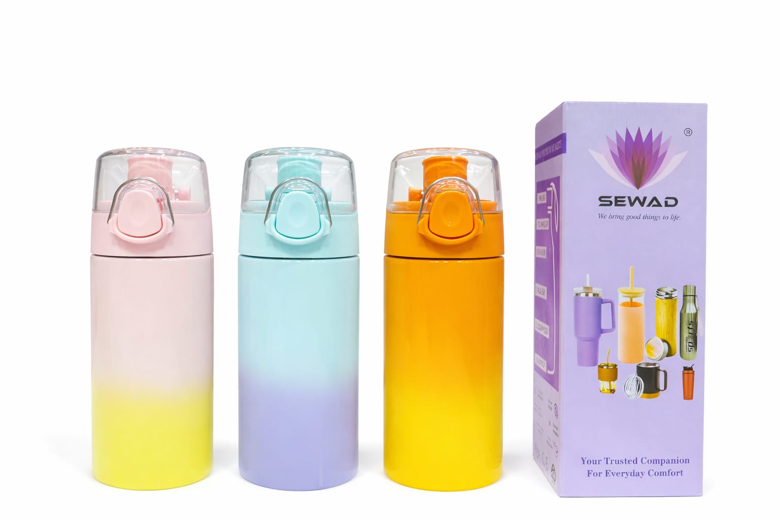  Colourfull Childrens water bottles
