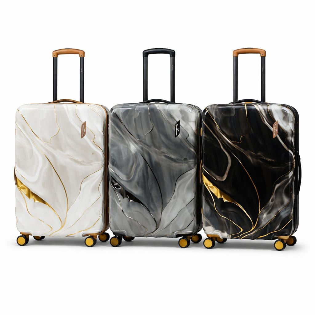 Marble & Gold Hard Shell Set
