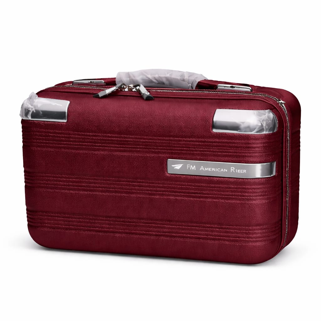 Maroon Hard Shell Vanity Case