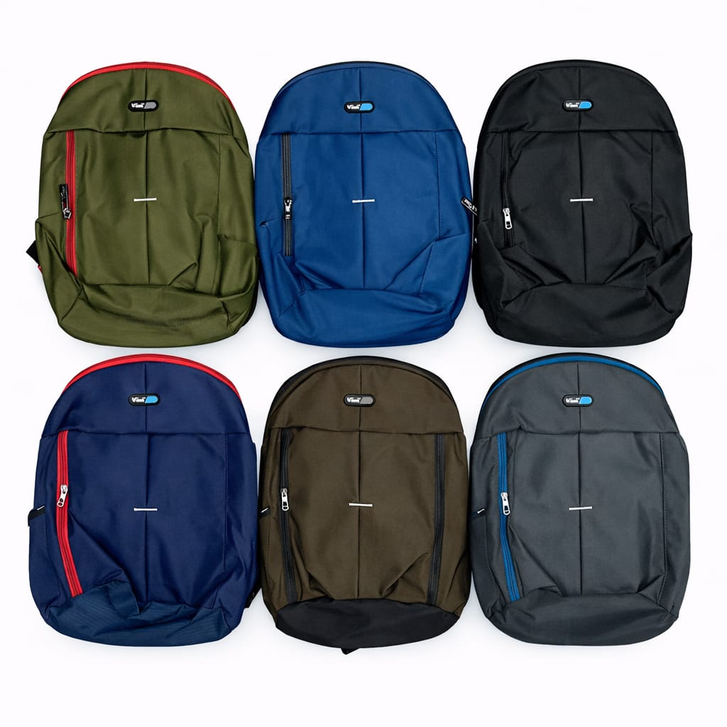 V-One Brand Solid Color College Backpacks